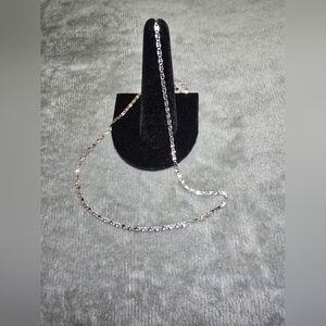 NWOT- 16" Sterling Silver 925 - 2mm Valentino Link Necklace